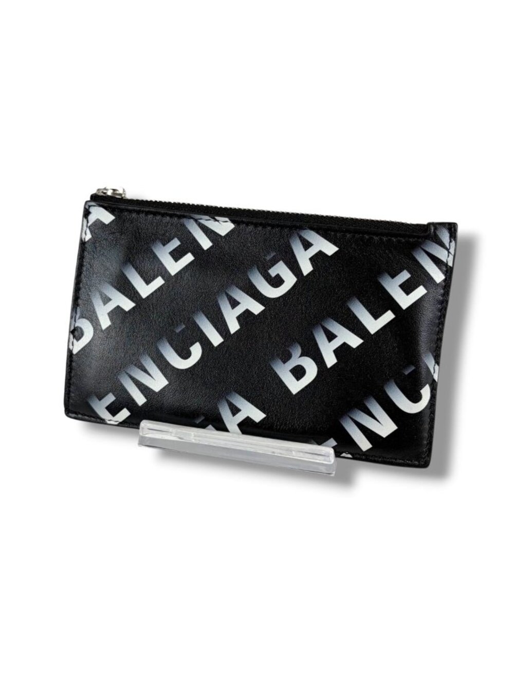 Balenciaga Graffiti Logo Print Fragment Case Card Coin